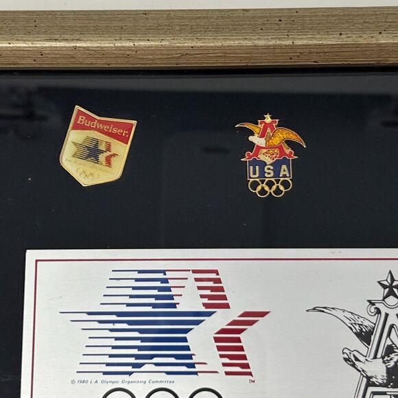 Vintage 1984 Olympic Collector Set Lapel Pins Anheuser Busch Beer Los Angeles - Picture 7 of 15